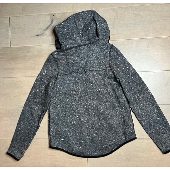 ivivva by lululemon Girls Hoodie Sweatshirt Jacket Sz 14 Fleece Zipper Black - Picture 9 of 14